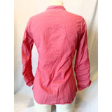 Levi Strauss Signature Women's small Mandarin Collar Pleated Blouse