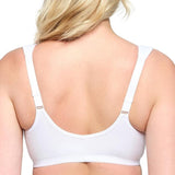 Glamorise 1241 Front-Close Wonderwire Full Coverage 36G Bra White/Blue NWOT