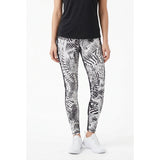 ACX Active Women's Leggings Size Small Black White Patterned Workout Pants NEW