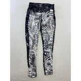 ACX Active Women's Leggings Size Small Black White Patterned Workout Pants NEW