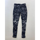 ACX Active Women's Leggings Size Small Black White Patterned Workout Pants NEW
