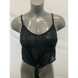 Urban Outfitters Women's Size Medium Sleeveless Sheer Front Tie High Low Top NEW