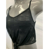 Urban Outfitters Women's Size Medium Sleeveless Sheer Front Tie High Low Top NEW
