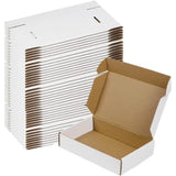 9x6x2 Shipping Boxes, White Corrugated Cardboard