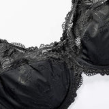 DELIMIRA Women's Plus Size Full Coverage Underwire Minimizer Bra 36C Black