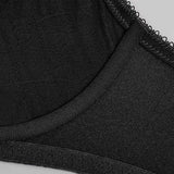 DELIMIRA Women's Plus Size Full Coverage Underwire Minimizer Bra 36C Black