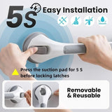 TAILI Grey 16 Inch Shower Grab Bar, 2 Pack NEW