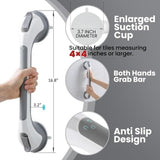 TAILI Grey 16 Inch Shower Grab Bar, 2 Pack NEW