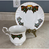 Elizabethan Prince Edward Island Tartan Tea Cup And Saucer Set