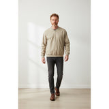 Eddie Bauer Golf Pullover Men's Large Beige Long Sleeve V Neck Polyester