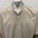 Eddie Bauer Golf Pullover Men's Large Beige Long Sleeve V Neck Polyester