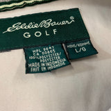 Eddie Bauer Golf Pullover Men's Large Beige Long Sleeve V Neck Polyester