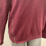 Pink Victoria's Secret Women's Sweatshirt Size Small Burgundy Long Sleeve Crew Neck Pullover