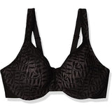 Olga Womens Sheer Leaves Minimizer Bra Style-35519 Black/Gray