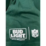 Green Bay Packers NFL Bud Light Men's T Shirt Size Large Green Crew Neck Cotton
