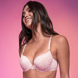 Maidenform DM9900 Love The Lift Underwire Demi Bra Push-up Cup Pale Pink