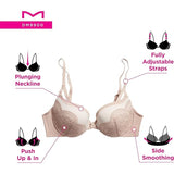 Maidenform DM9900 Love The Lift Underwire Demi Bra Push-up Cup Pale Pink