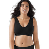 True & Co. True Body Boost V-Neck Bra 14826G Black Small
