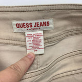Guess Jeans Pencil Skirt Women's Size 29 Beige Stretch Short Skirt