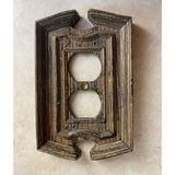 VTG Edmar 0402 Cat. #5004  Plastic Wall Socket Outlet Cover Plate USED