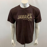 Island Tree Men's Brown Yeah Mon Jamaica Authentic Brand EST. 1962 Size Medium Cotton
