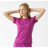 Nike Fit Dry Athletic Top Women's Size Small Purple Short Sleeve Crew Neck Tee