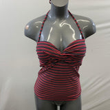 FireFly Women's Multi Coloured Bathing Suit Top Cover Tie Up Size Medium Polyamide Blend
