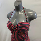 FireFly Women's Multi Coloured Bathing Suit Top Cover Tie Up Size Medium Polyamide Blend