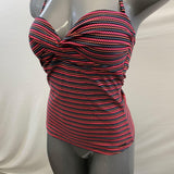 FireFly Women's Multi Coloured Bathing Suit Top Cover Tie Up Size Medium Polyamide Blend