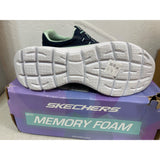 Skechers Womens 9.5 Summits-Quick Getaway Sneakers Blue/Green NEW