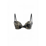 La Senza Remix Women's Black Tie Dye T-Shirt Bra Size 34B Polyamide