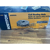 Bostitch Roofing Nails - 15° Coil - Galvanized - 1 1/4-in - 7200-Pack