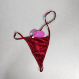 Avidlove Women's Christmas Thong Burgundy Size 1XL NWT