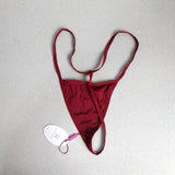 Avidlove Women's Christmas Thong Burgundy Size 1XL NWT