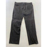 Point Zero Men's Brown Straight Leg Jeans Size 36 Flat Front Cotton Blend