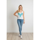 One Republuc 1R Tank Top Women's Medium White Cotton