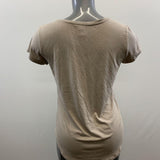 Streetwear Society Women's Taupe Tee Elephant Graphic Size Medium Polyester Blend