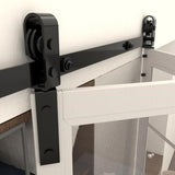 ARTI-LIFE 40" BIFOLD BARN DOOR KIT, BLACK New