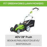 Greenworks 33301487 Lawn Mower Replacement Blade for 19" mower deck NEW