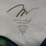Miracle Body By Miraclesuit V Neck Blouse Women's Size S Henley Neck Long Sleeve Top
