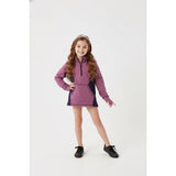 Ivivva Kid's Pink and Purple Tight Fitted Pocketed Athletic Sweater Size 10 Nylon Blend