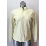 IZOD Women's Medium 1/4 Zip Pullover Stretch Athletic Shirt Cotton/Spandex Green