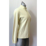 IZOD Women's Medium 1/4 Zip Pullover Stretch Athletic Shirt Cotton/Spandex Green