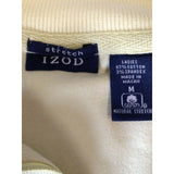 IZOD Women's Medium 1/4 Zip Pullover Stretch Athletic Shirt Cotton/Spandex Green