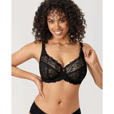 DELIMIRA W578F Minimizer Bra Full Coverage Lace Unlined Underwire Bra 34D NWT
