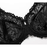 DELIMIRA W578F Minimizer Bra Full Coverage Lace Unlined Underwire Bra 34D NWT