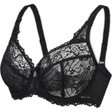 DELIMIRA W578F Minimizer Bra Full Coverage Lace Unlined Underwire Bra 34D NWT