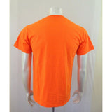 Keep Calm and Nerf On Men's Neon Orange Short Sleeve Crew Neck T Shirt Size M
