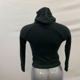 Urban Kids Hoodie Girls Size Medium Black Graphic Long Sleeve Hooded Pullover Rayon Blend