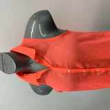 Aeropostale Sheer Blouse Women's Medium Orange Sleeveless Button Up Top